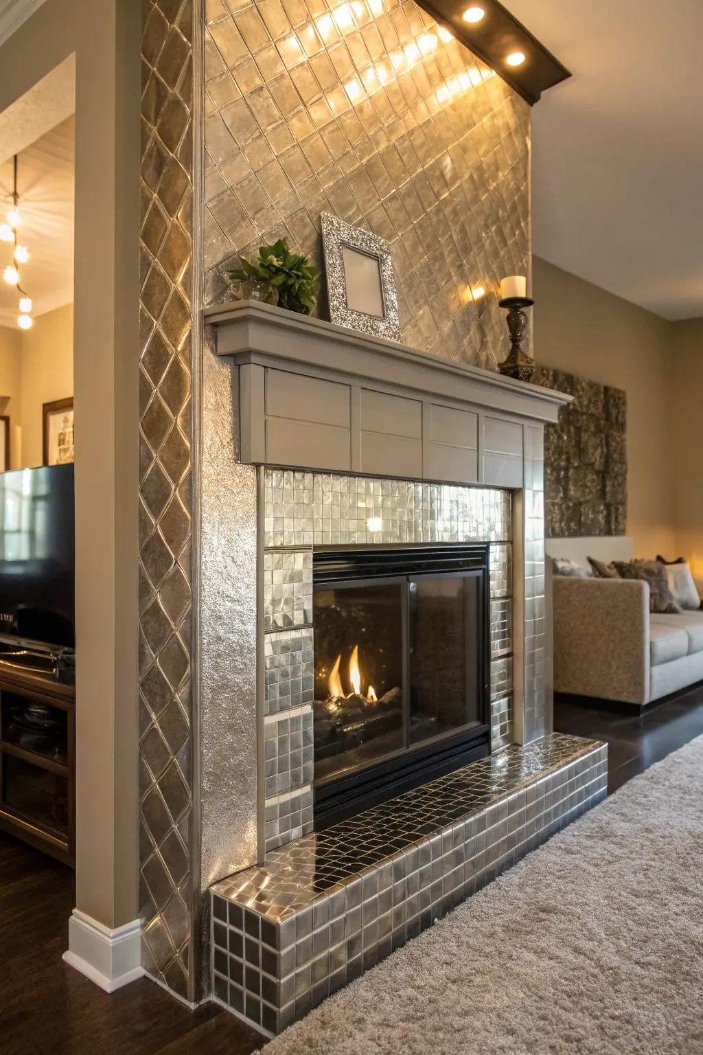 Metallic finishes add a touch of glamour and luxury.