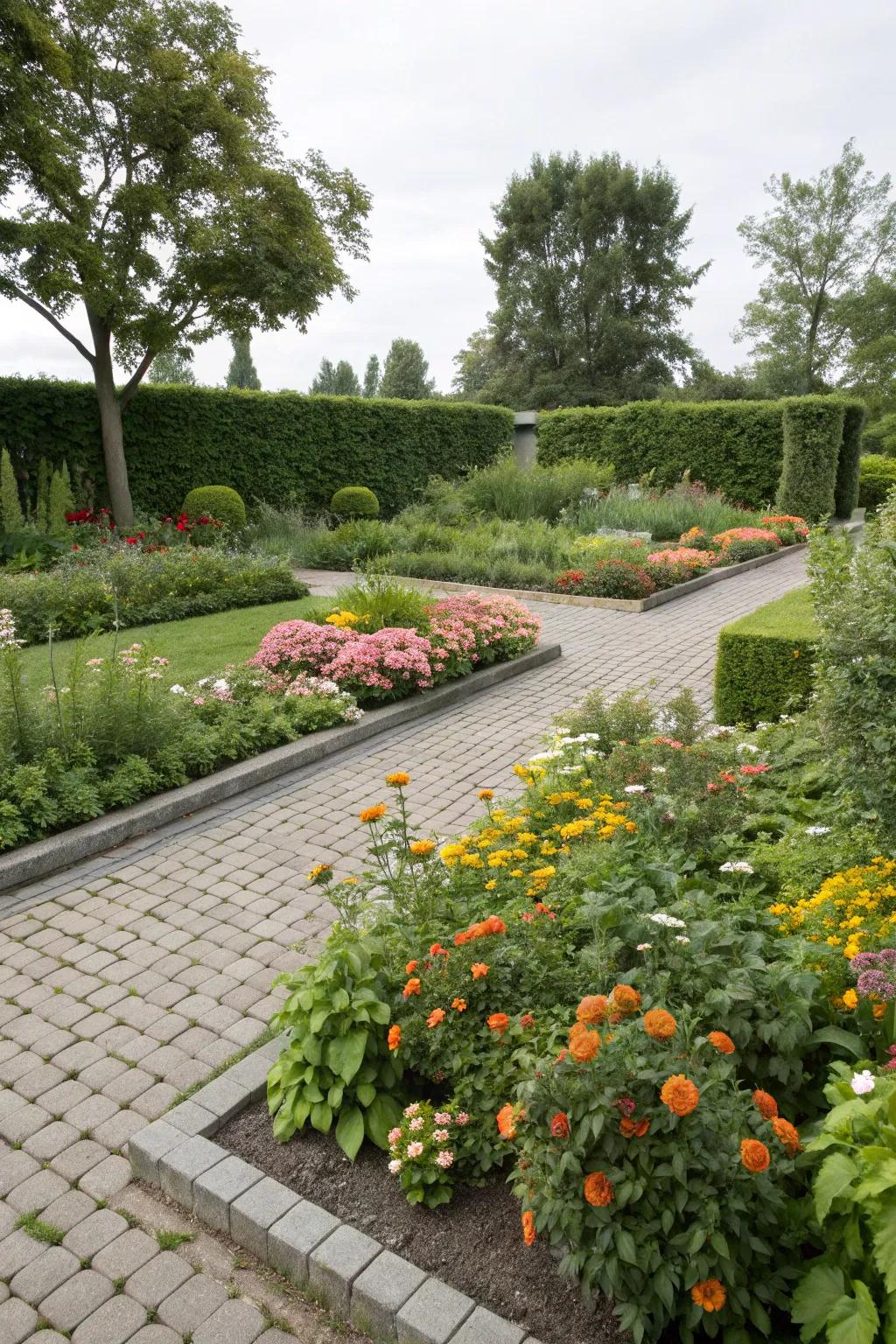 Eco-conscious block selections support a healthy garden ecosystem.