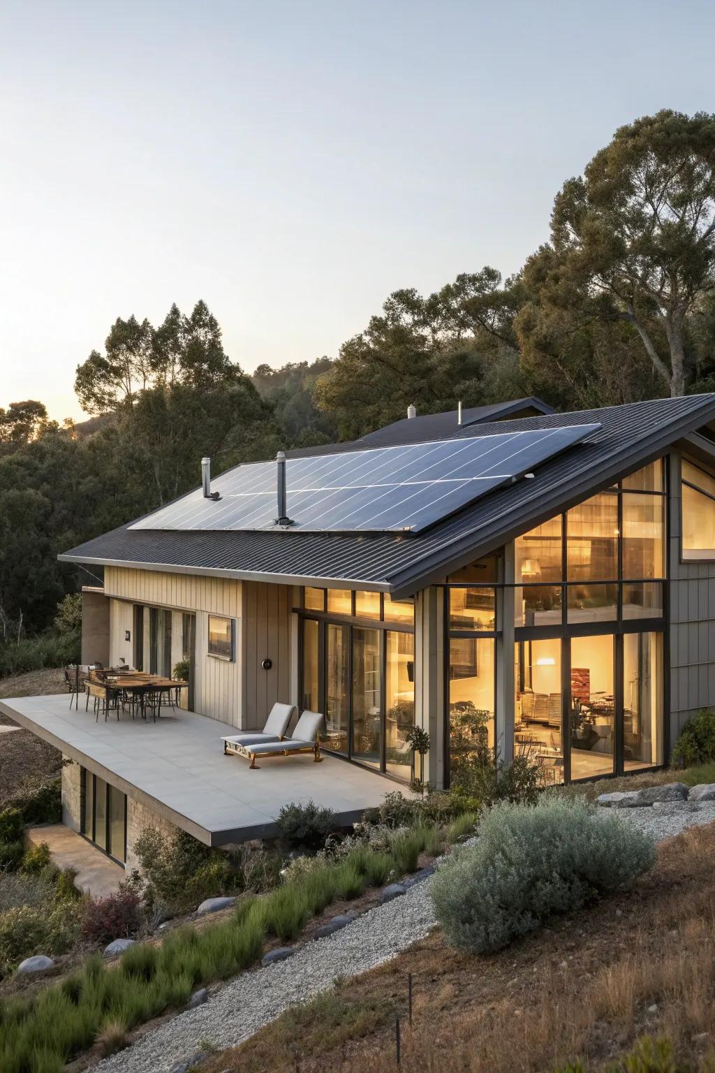 A home that’s living green and looking good doing it.