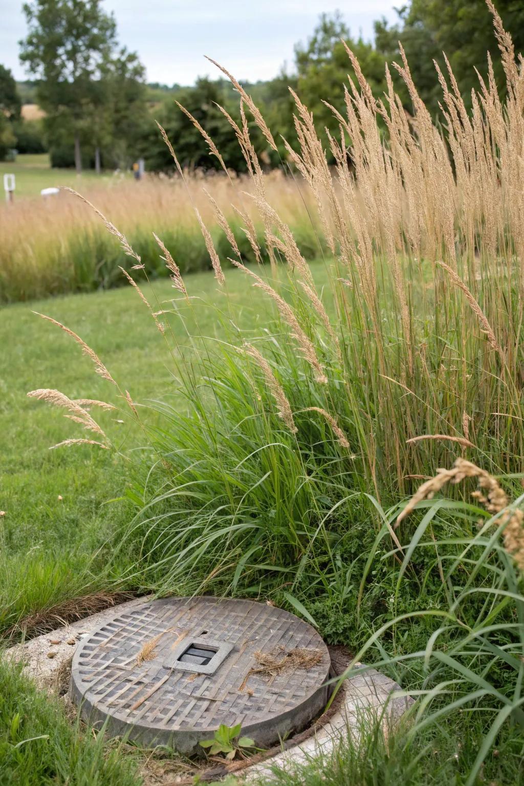 Tall grasses offer a fluid, natural concealment.