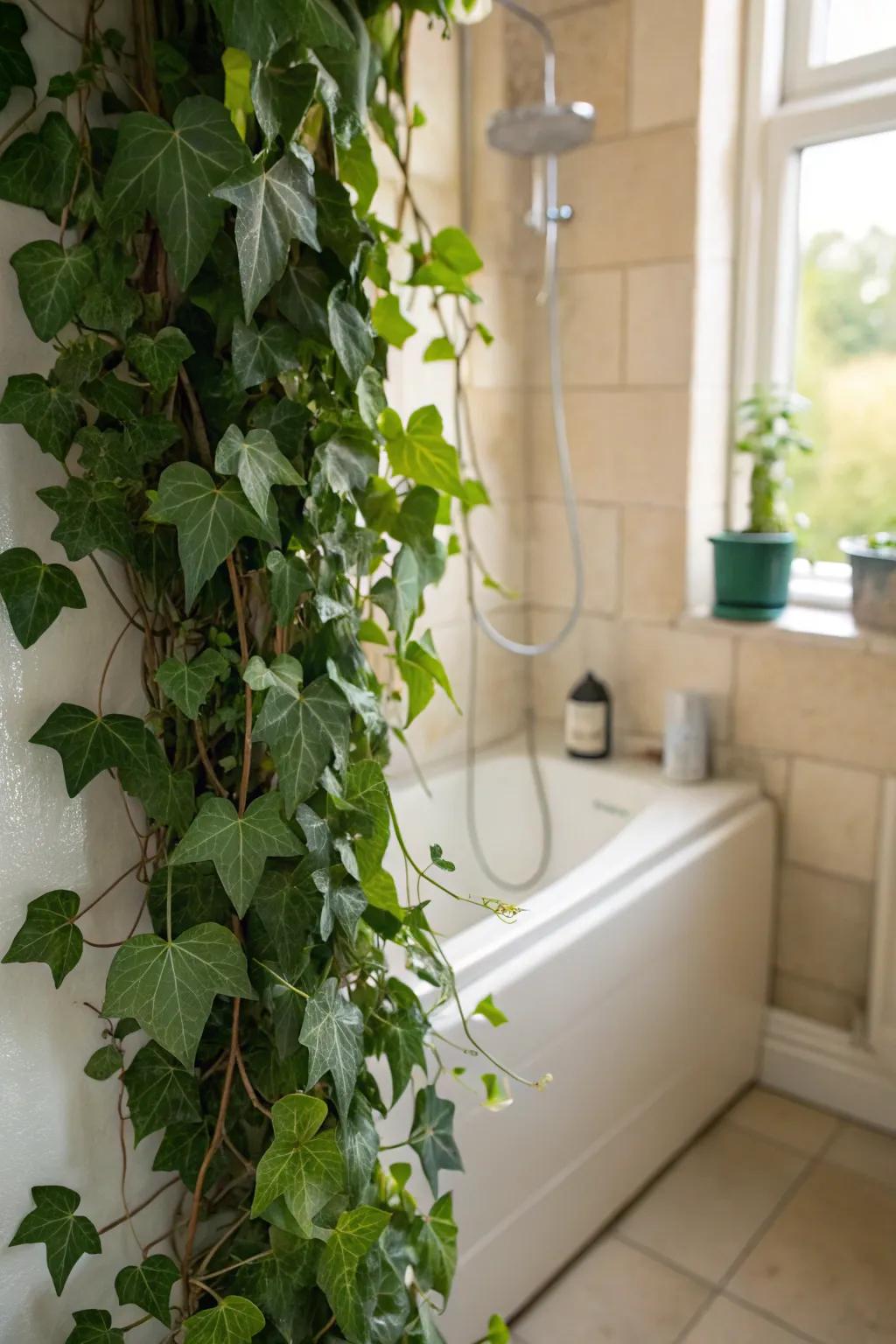 Trailing ivy creates a magical, cascading effect.