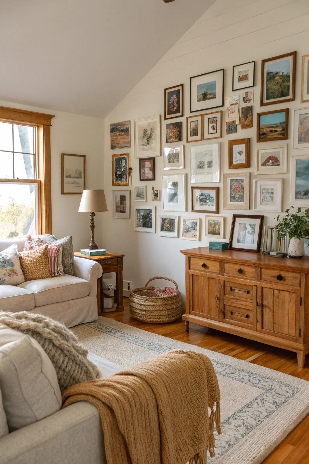 Personal art adds character and a personal touch to your living space.