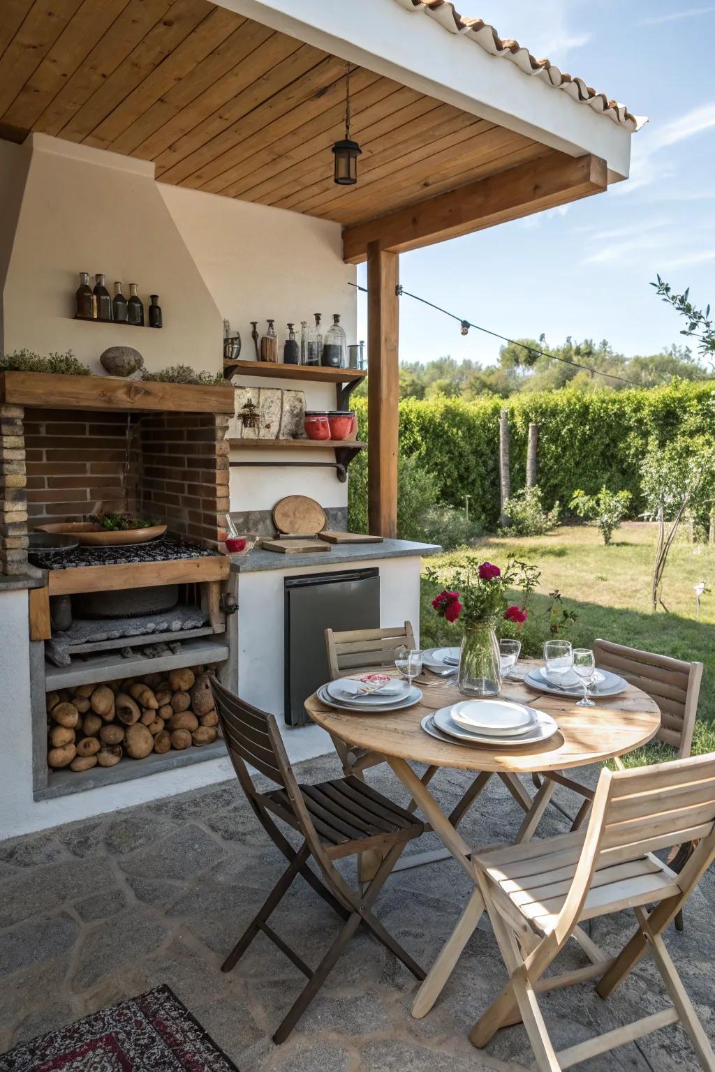 Foldable furniture maximizes your space efficiently.