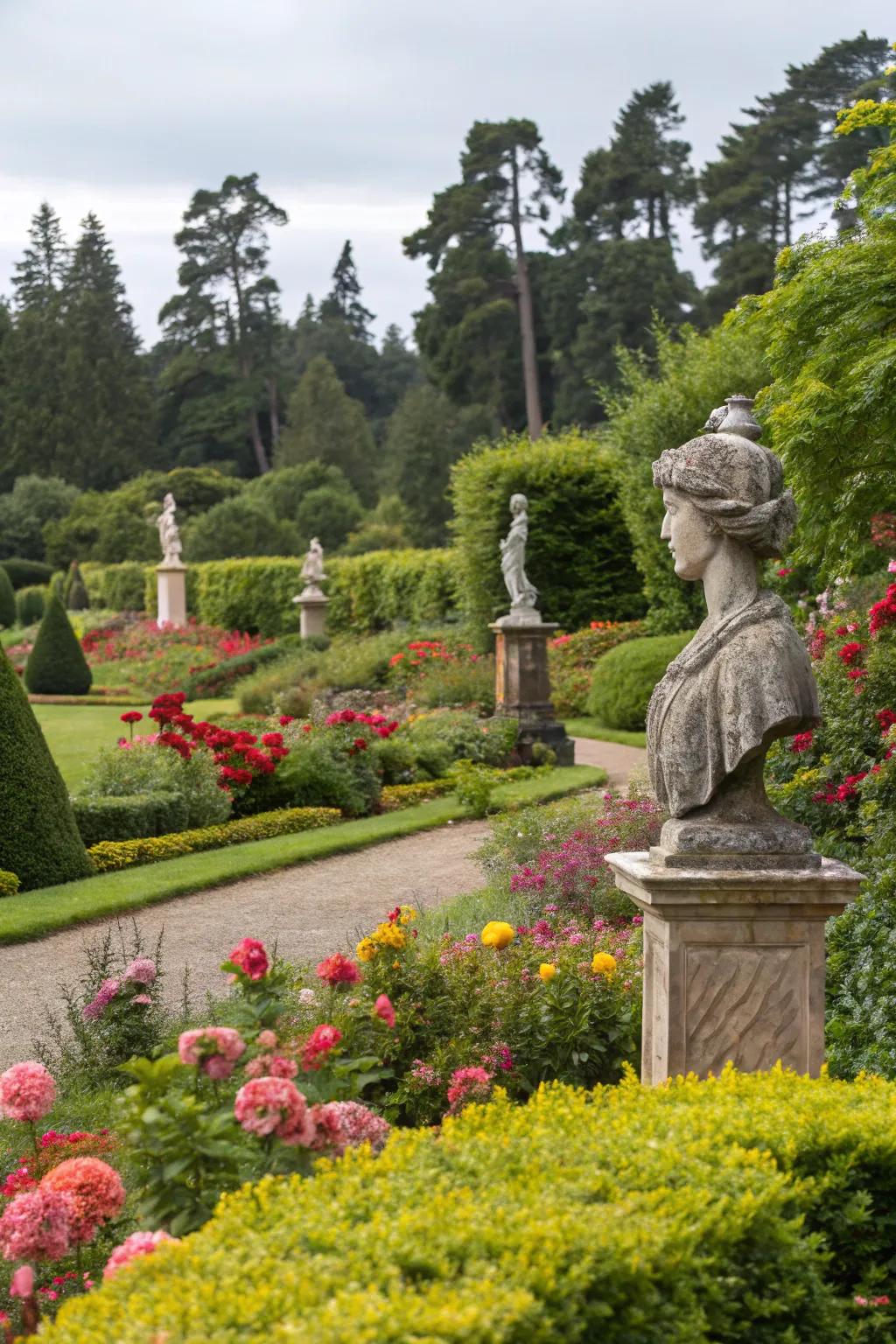 Artistic sculptures can bestow singular essence upon your garden.