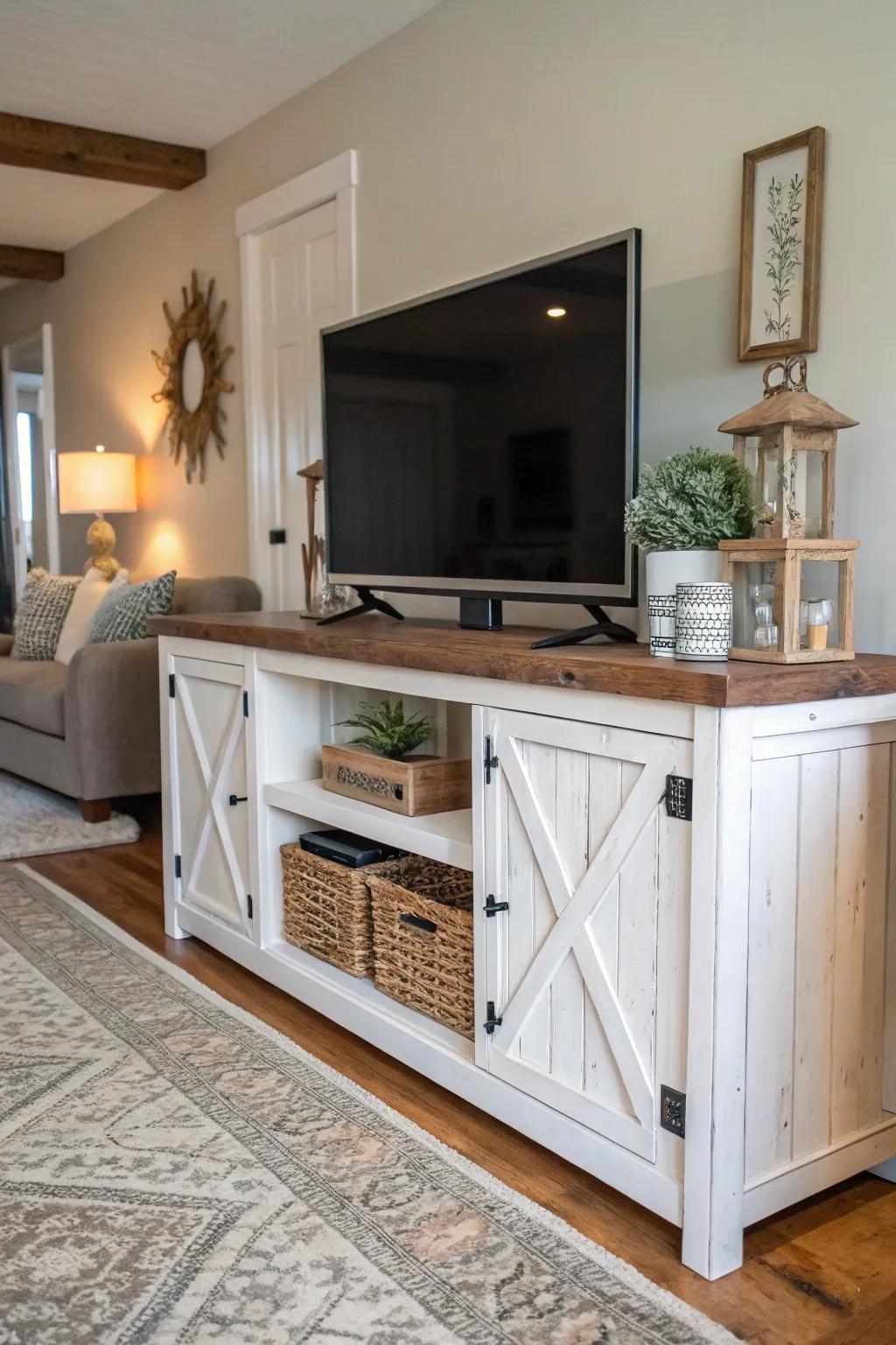 Infuse rustic appeal through timber accents.