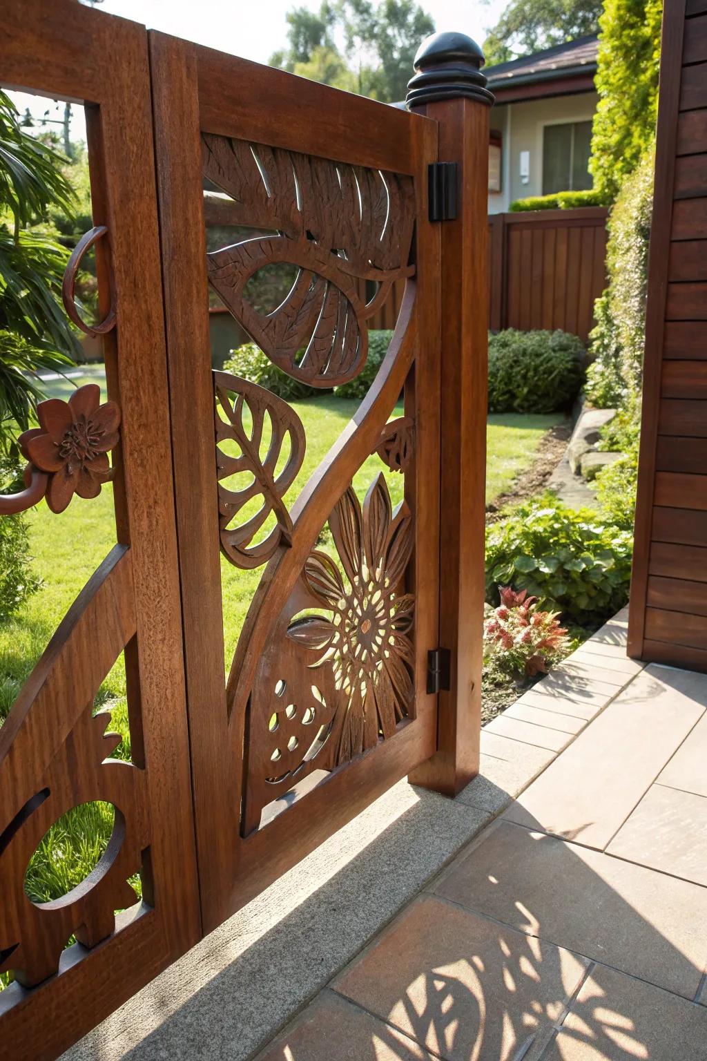 Transform your entryway with a gate that's a true work of art.