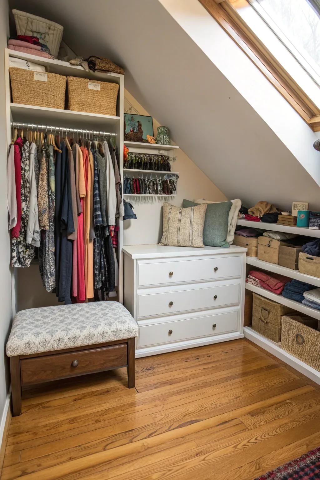 Multi-functional furniture maximizes space and adds style.