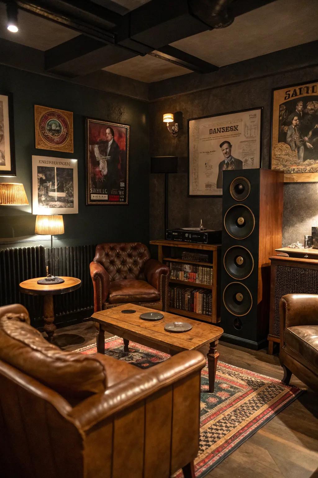 A concealed audio system guarantees the ideal auditory setting.