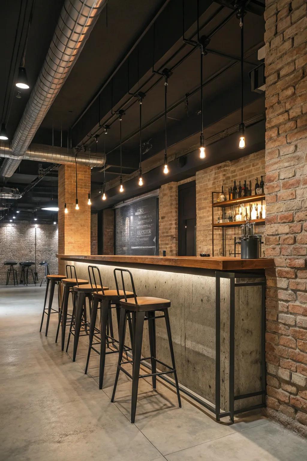 Realize an urban sharpness through industrial chic styling.