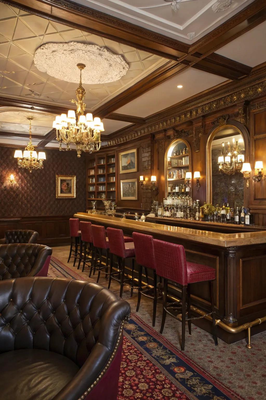 Incorporate a hint of elegance by employing vintage glamor.