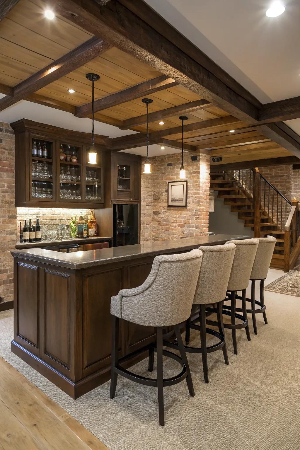 Comfortable seating invites guests to linger longer.