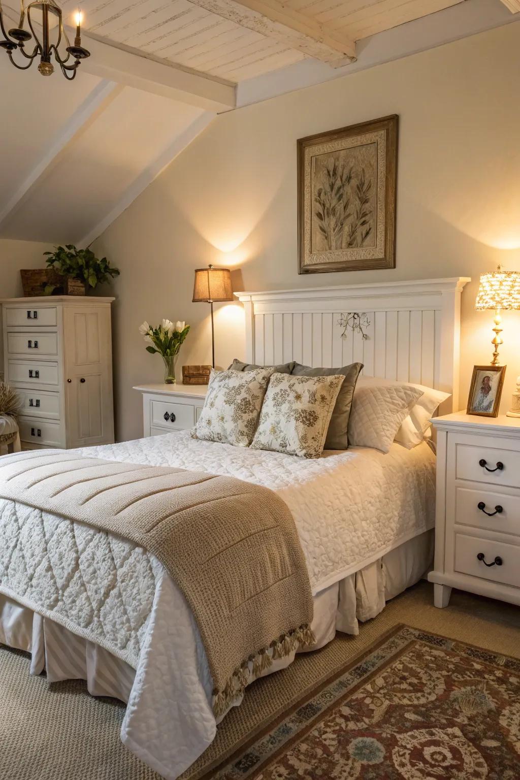 Layers of ease make this bedroom a perfect retreat.