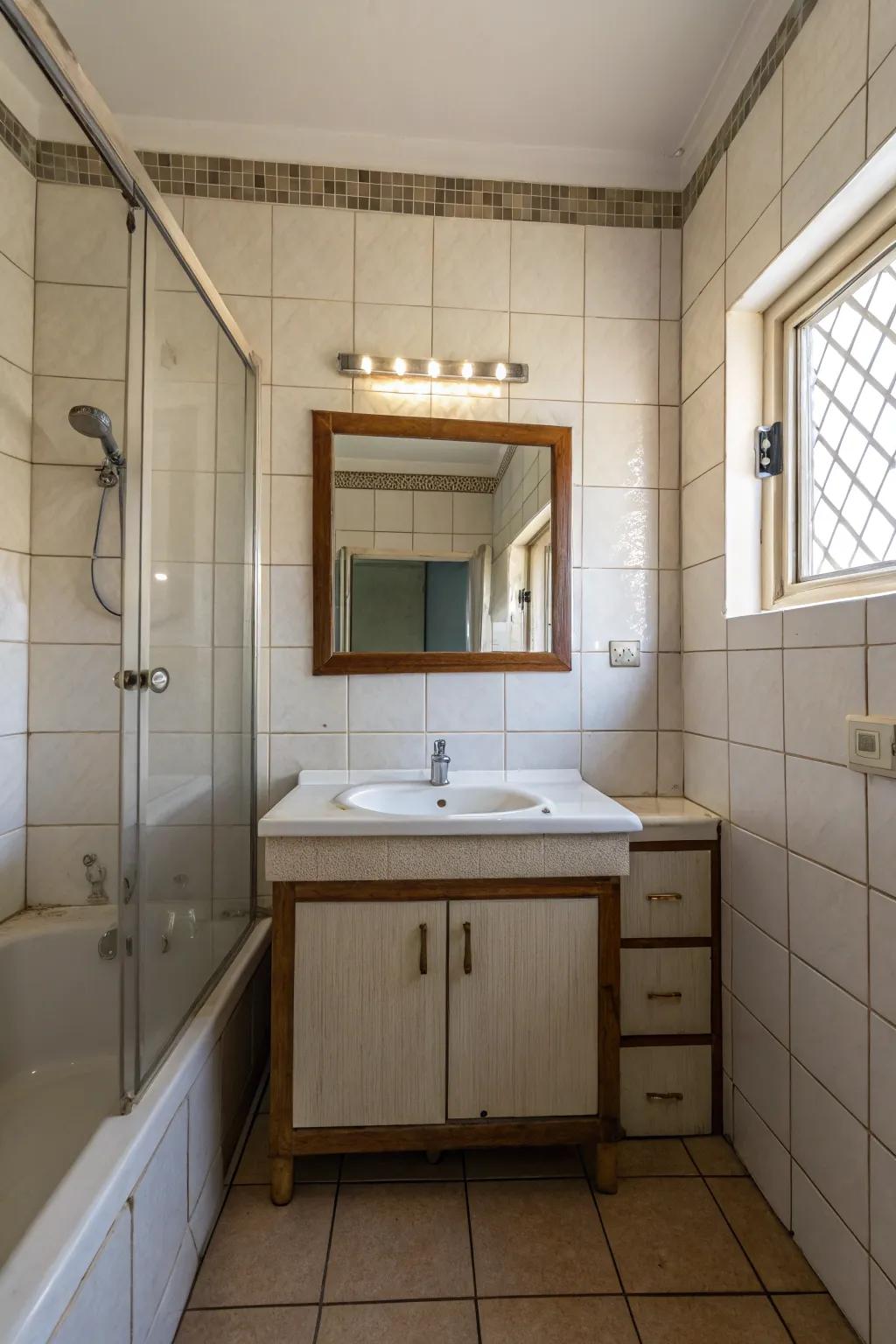 Judiciously situated reflectors possess the capacity to render your lavatory more commodious.