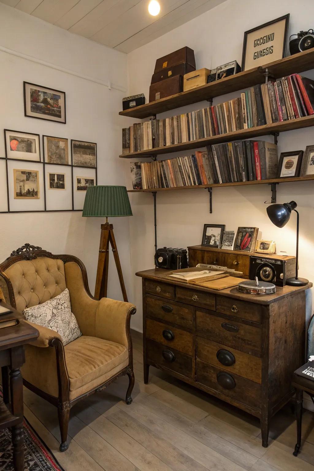 Retro décor contributes ageless charm and character.