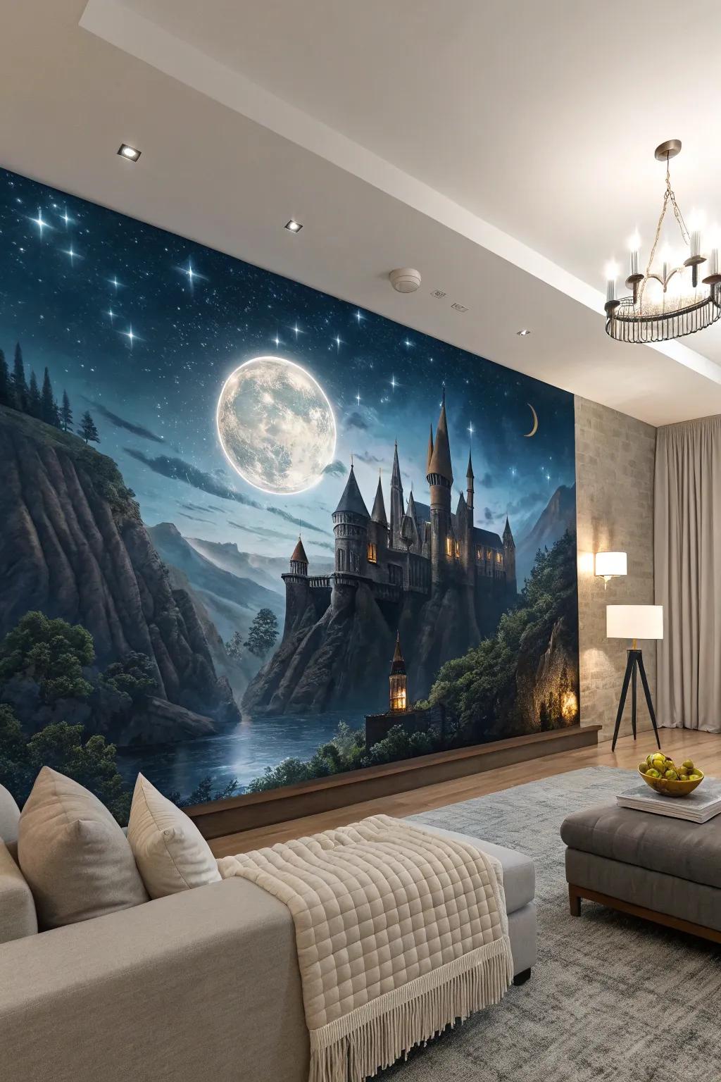 Spectacular murals have the power to convert any area into an enchanting sanctuary.