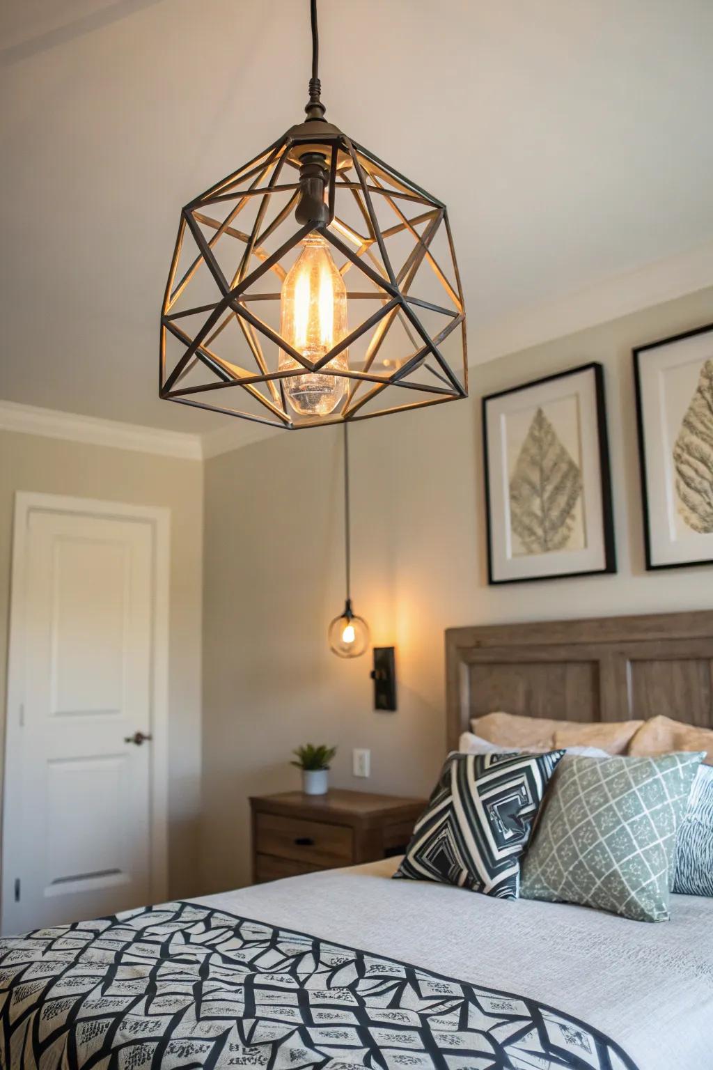 Geometric designs add artistic flair.