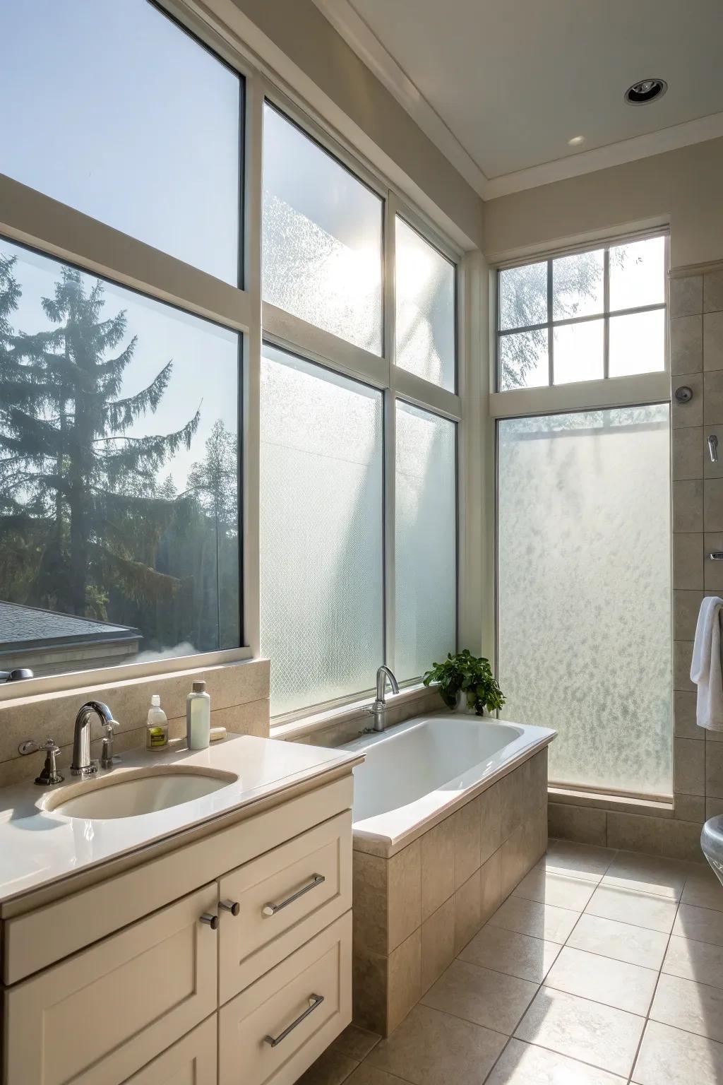 Natural light enhances the feeling of space and luxury.