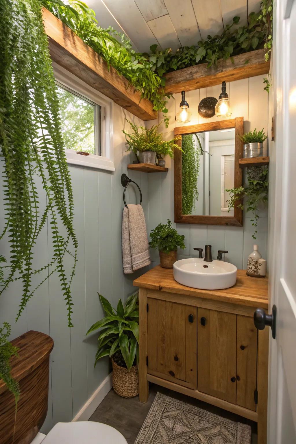 Natural elements bring warmth and tranquility.