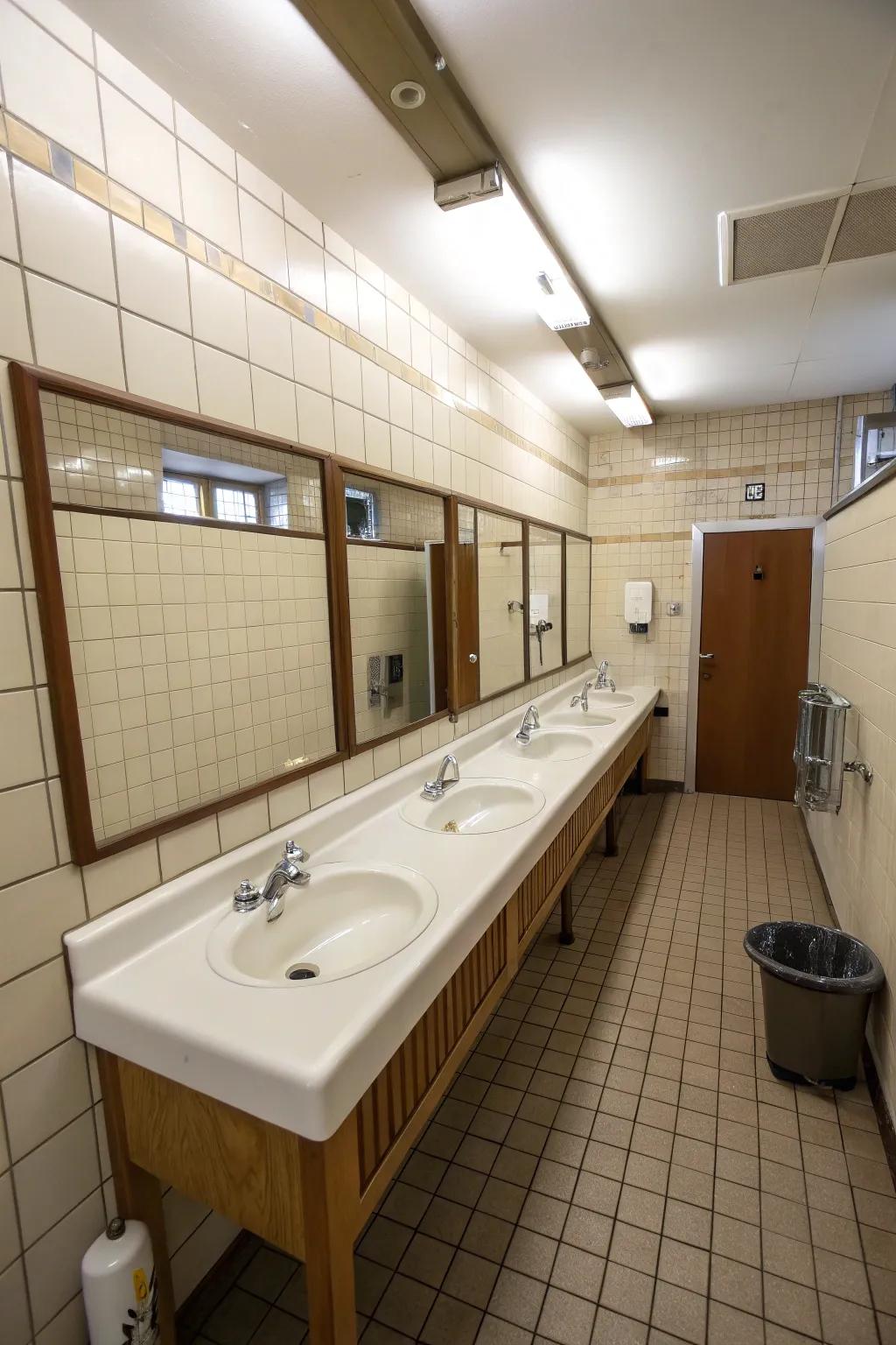 Long sinks offer space efficiency and practicality.