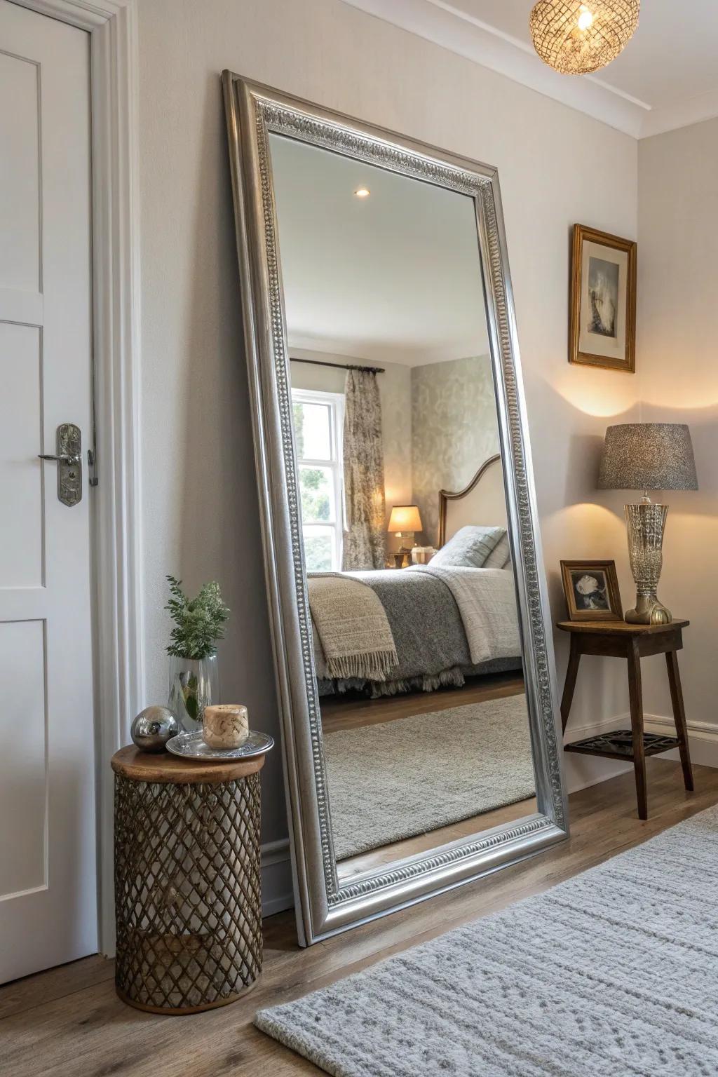 Mirrors can make your space feel larger and more open.