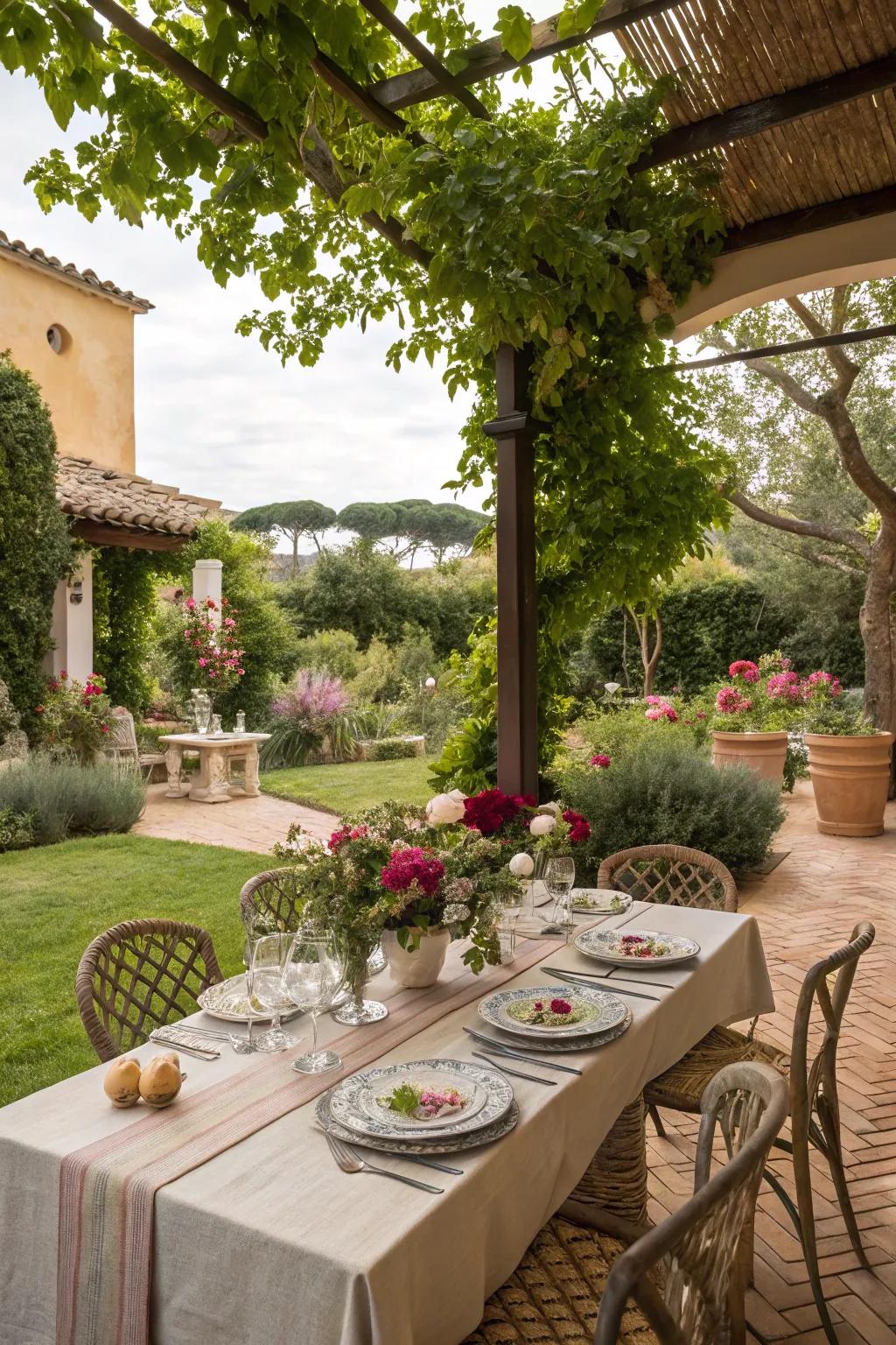 Dining outdoors makes meals unforgettable experiences.