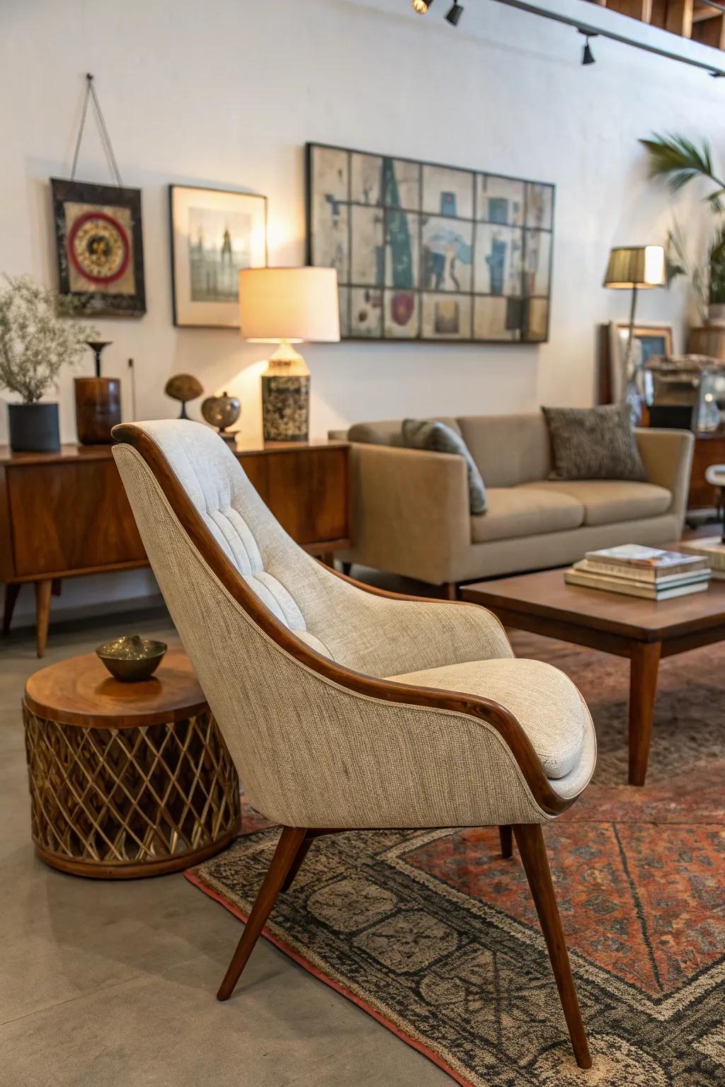 Integrating old and new components results in a distinctive and diverse aesthetic.