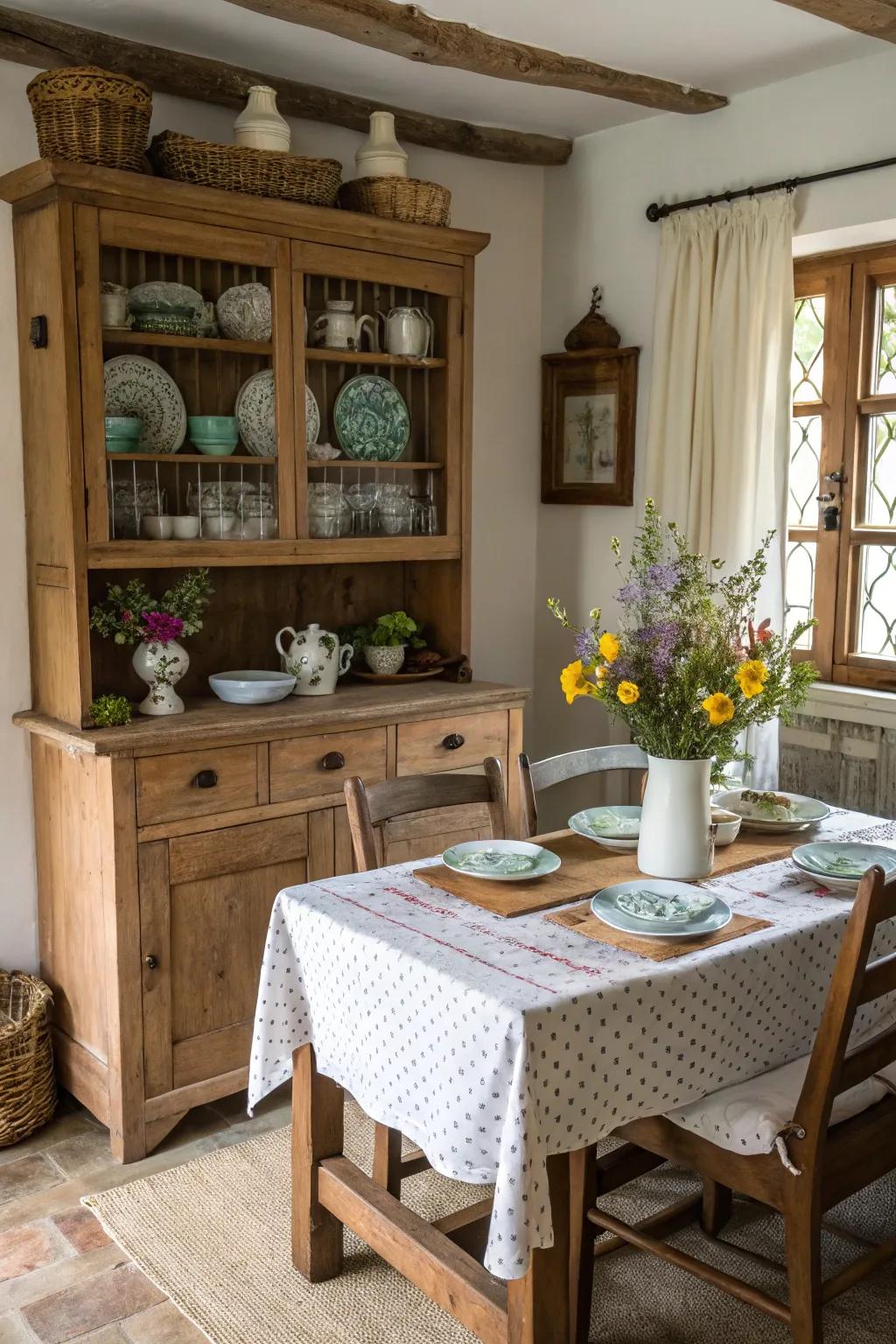 Vintage elements add history and character.