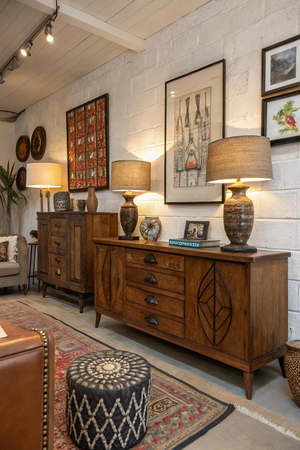 A home interior where traditional design meets modern taste.