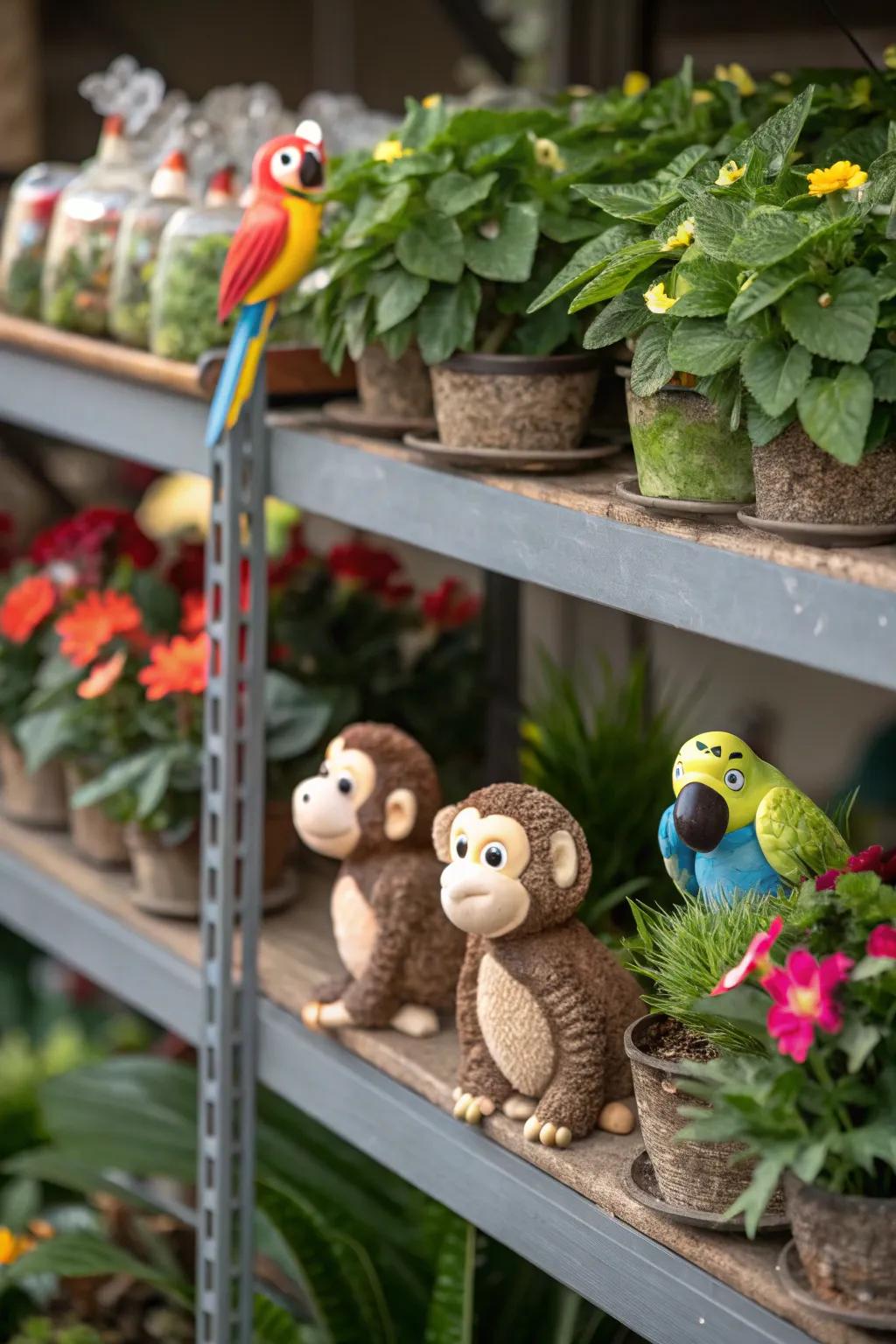 Infuse playful animal-inspired accents into your decorative scheme to foster a whimsical expression.