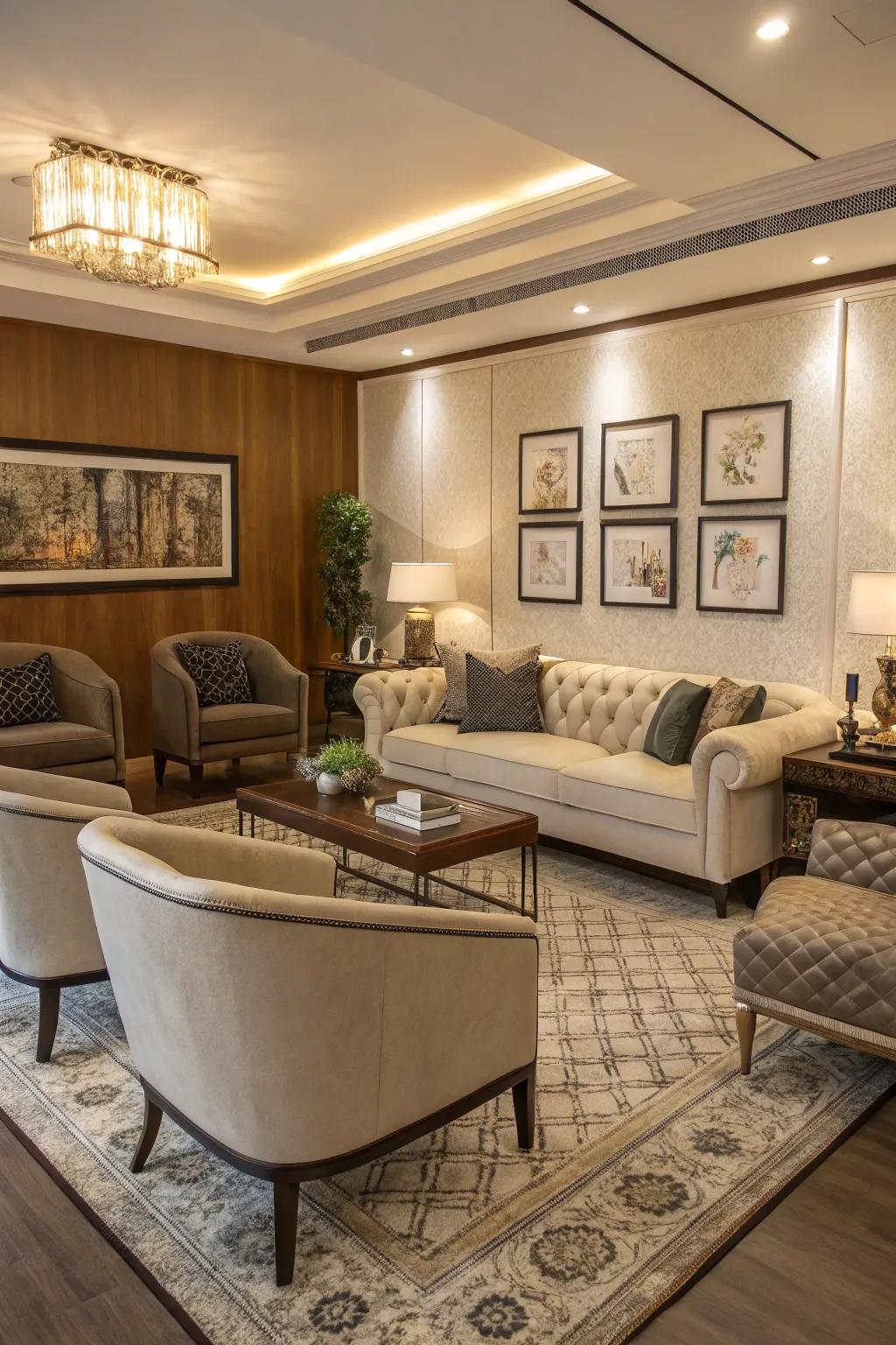 Refined home furnishings seamlessly marrying aesthetics with practicality.