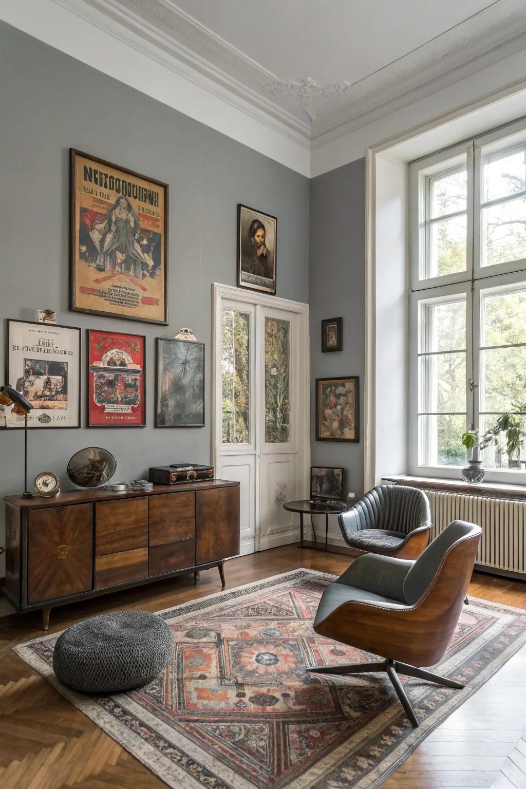 Quarters of distinct aesthetic design that blend together.