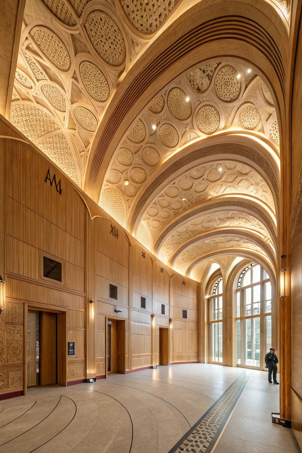 Plywood adds unique architectural details to enhance any room.