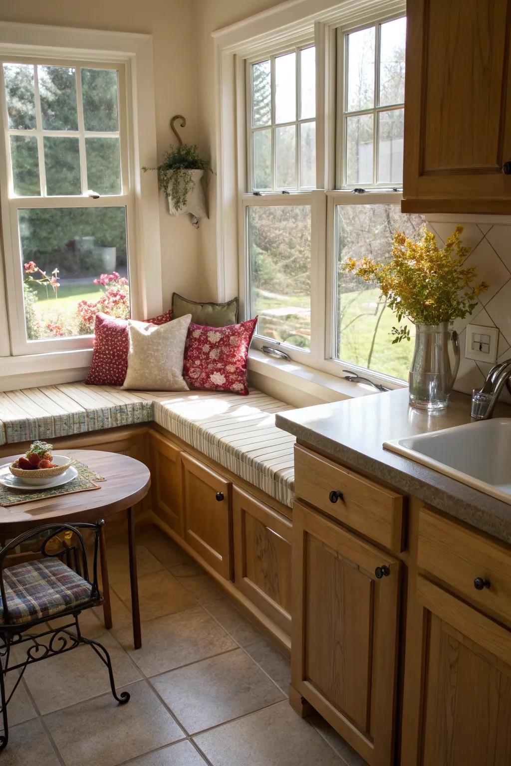 A reading nook that beckons relaxation.