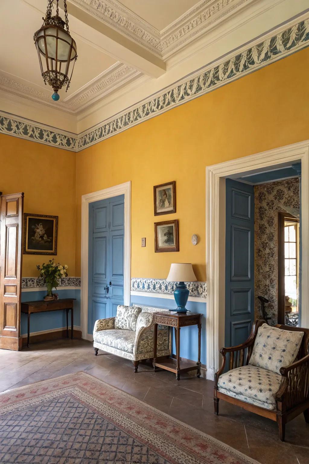 Colonial colors adding a classic touch to a living space.