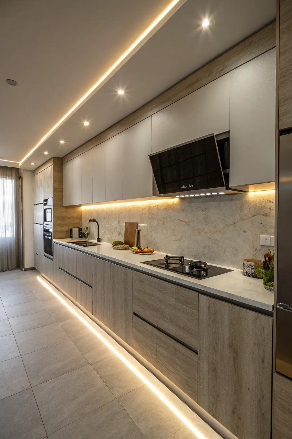 Brighten your area through LED edge trims.