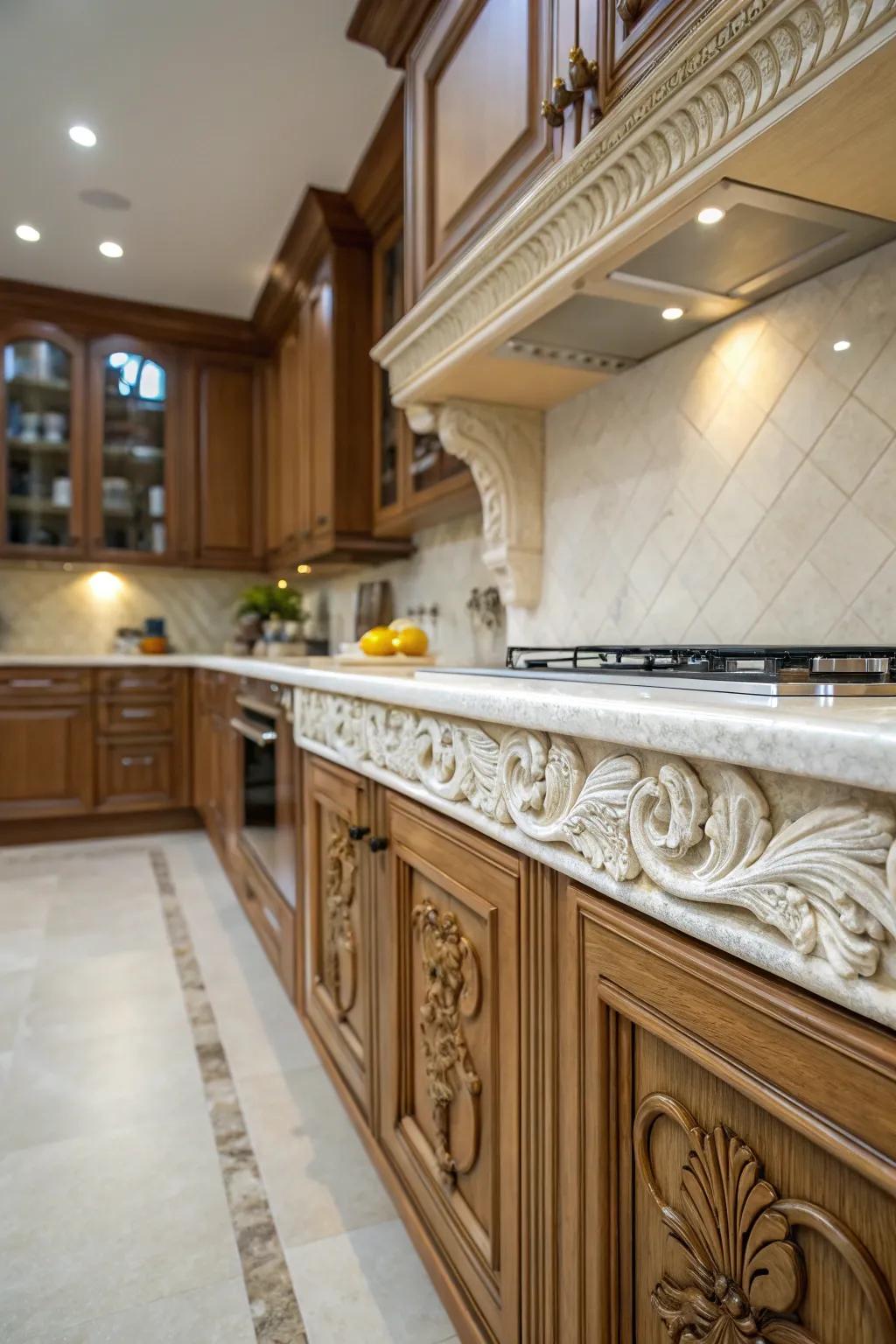 Elegant details with refined molding.