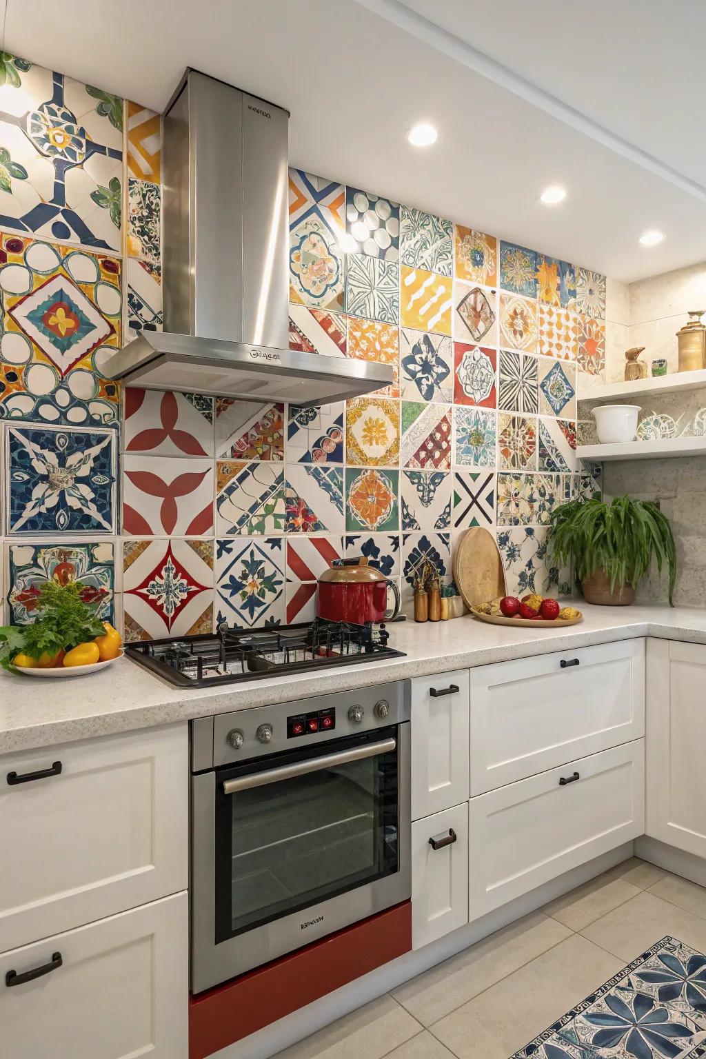 Statement panels make your cooking area stand out with style.