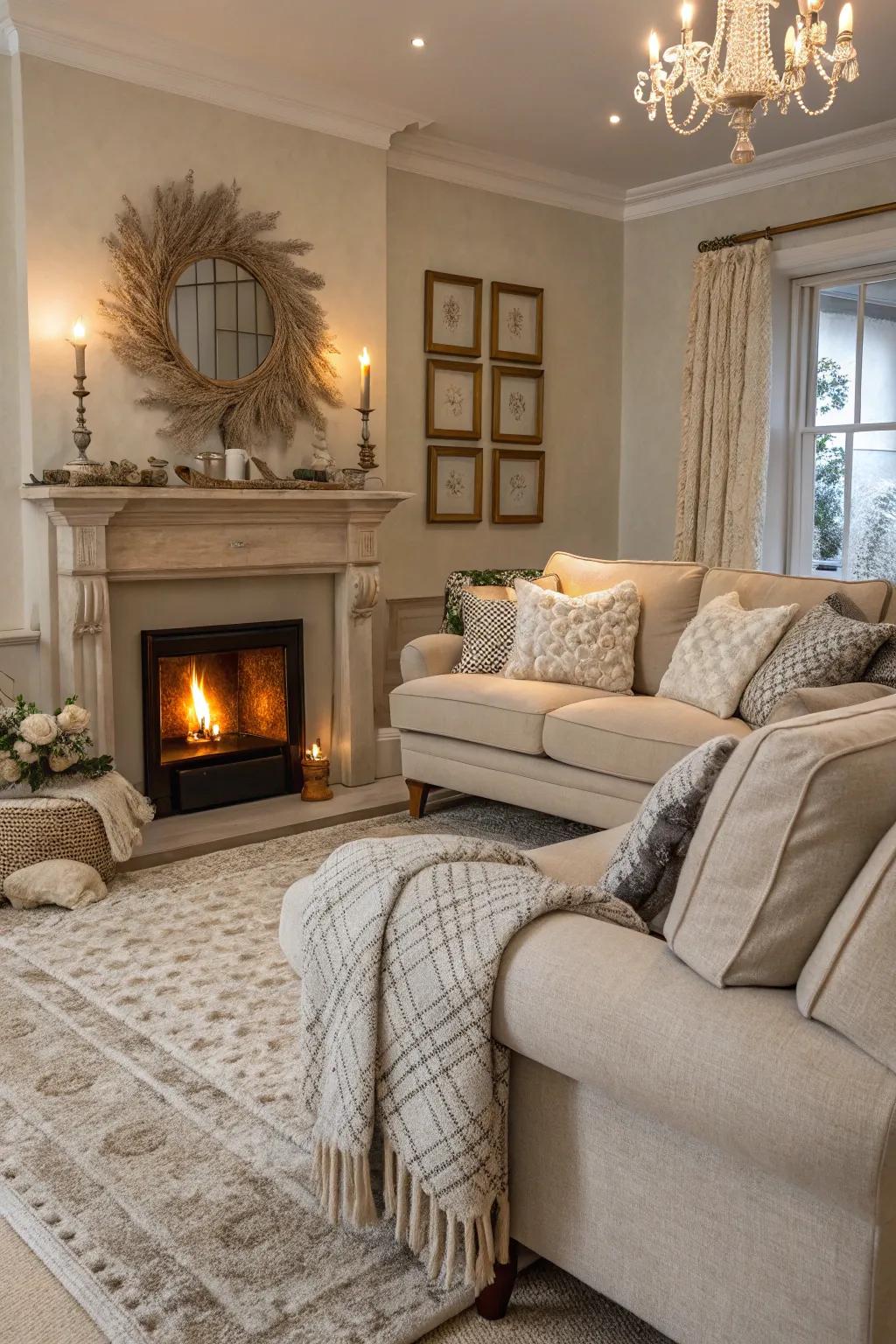 A useful focal point that anchors the room.