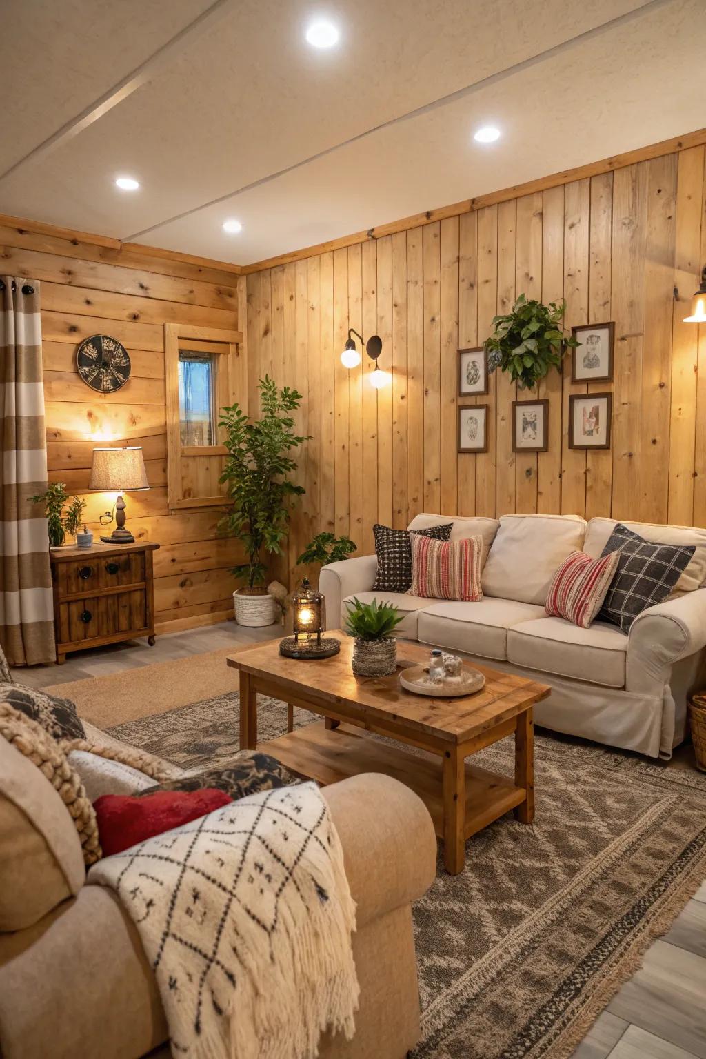 The utilization of organic wood shades infuses warmth and elegance into your inhabited space.