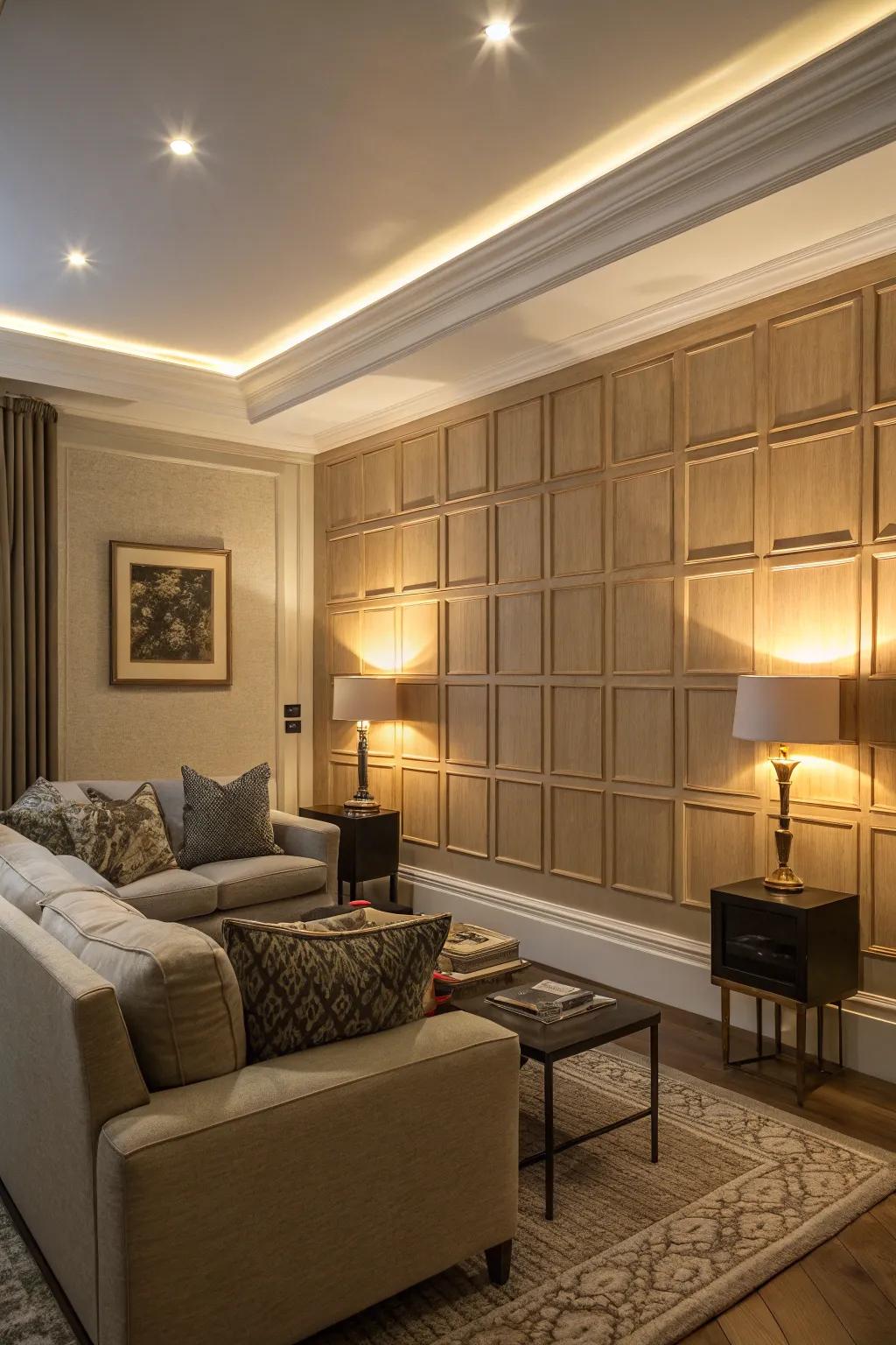 Amplify your panels through illumination that heightens theatrical and dimensional qualities.