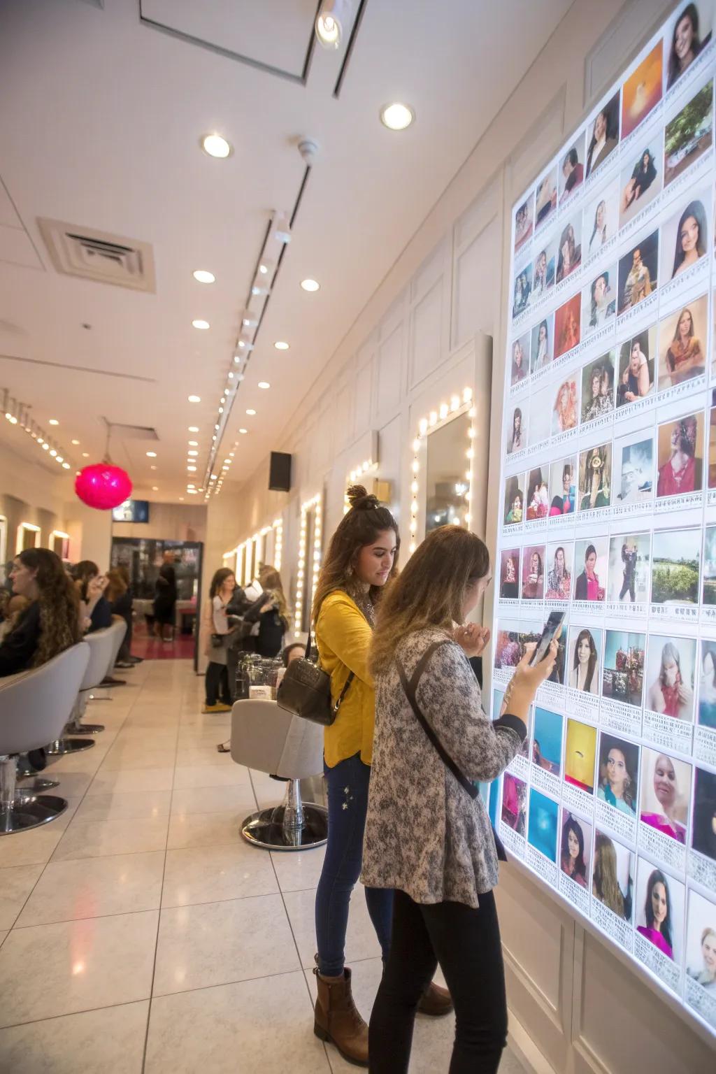 An interactive wall improving social interaction and marketing.