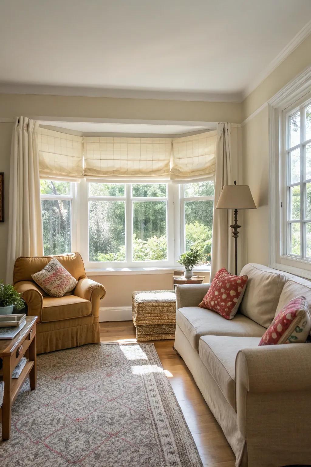 More light will make the room feel more open.