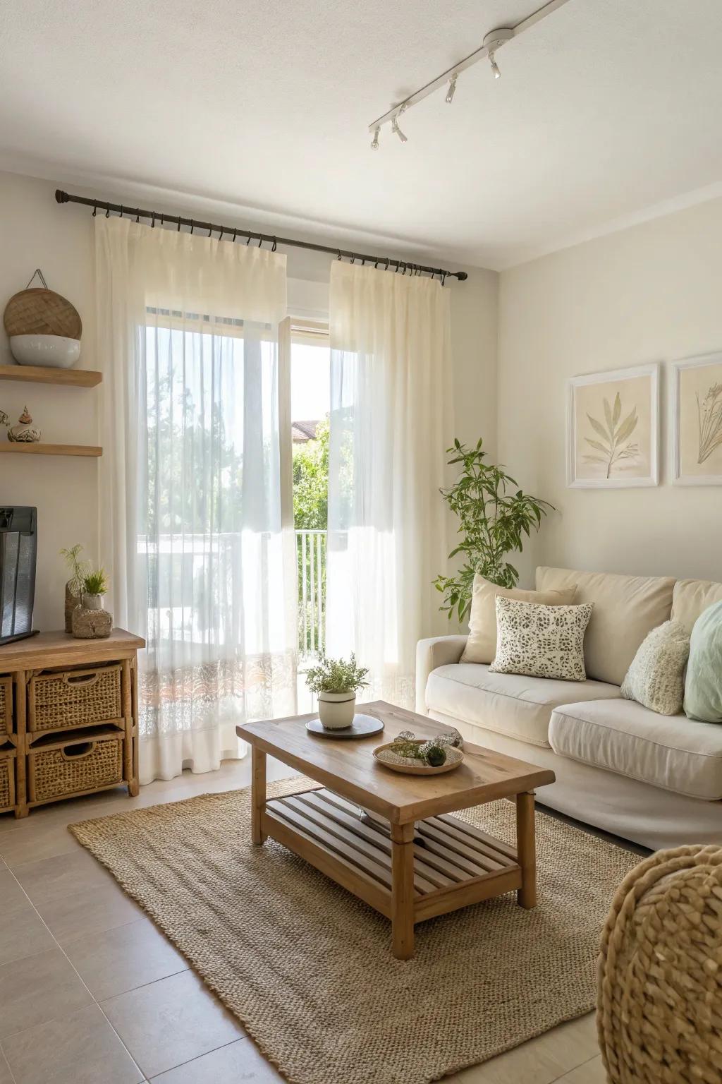 Lighter colors help in making small spaces seem more open.