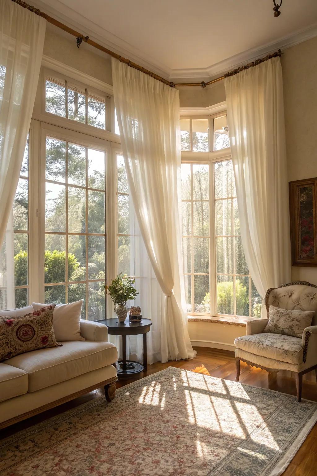 Natural light improves the colors and atmosphere of your living area.