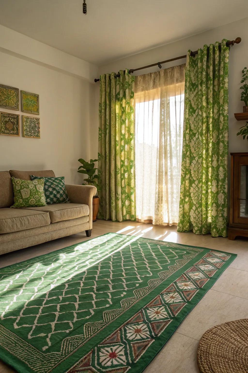 Patterns and designs invigorate your living space effortlessly.