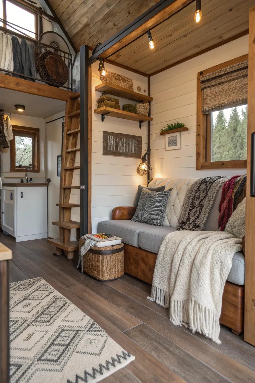 Layered textures enrich depth and visual interest.