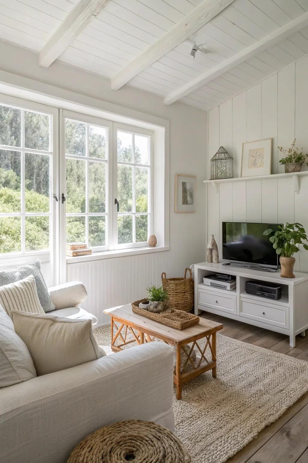 Neutral colors expand the feel of your space.