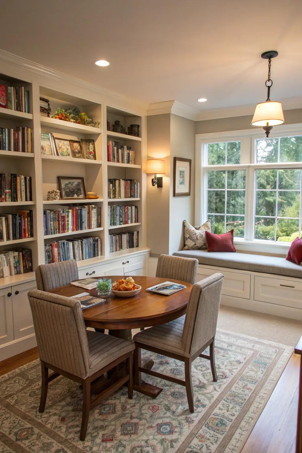 A flexible layout allows your living room to serve multiple functions.