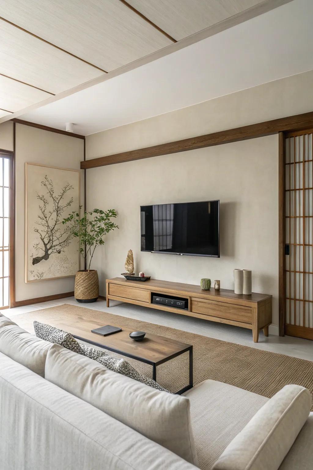 Minimalist designs maintain airy and refined environments.