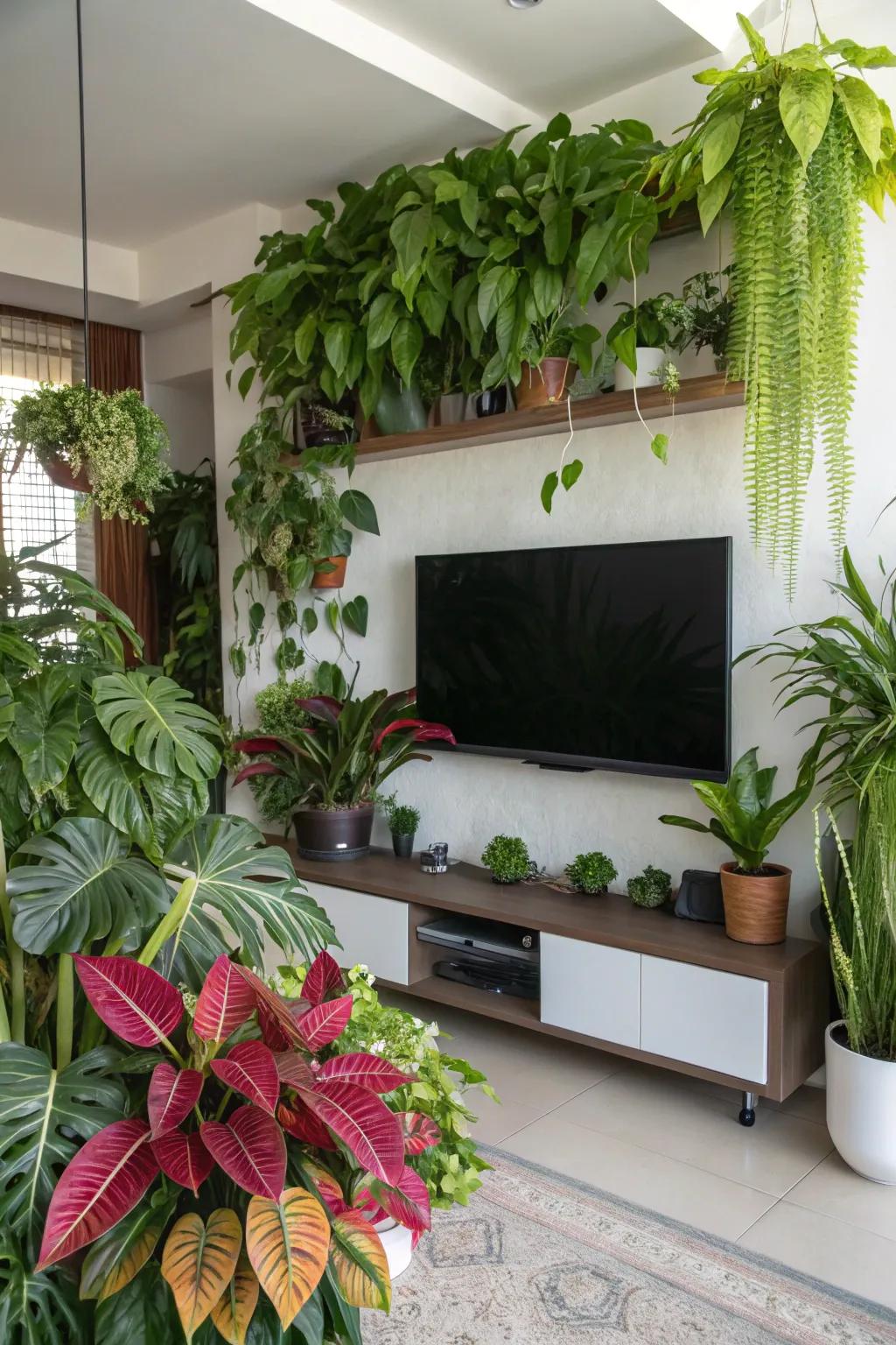 Flora brings vitality and freshness to your TV space.